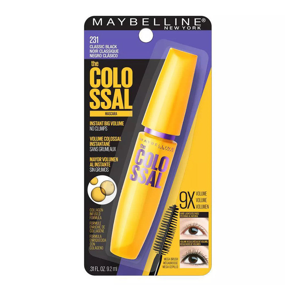 Maybelline Volum Express The Colossal Mascara, Classic Black, 0.31Oz